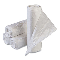 Inteplast Group Low-Density Commercial Can Liners, 60 gal, 1.15 mil, 38" x 58", Clear, 100/Carton (SLW3858SPNS)