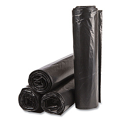 Inteplast Group High-Density Commercial Can Liners Value Pack, 45 gal, 19 microns, 40" x 46", Black, 150/Carton (VALH4048K22)