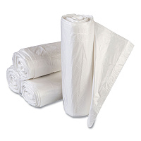 Inteplast Group High-Density Commercial Can Liners Value Pack, 60 gal, 14 microns, 43" x 46", Clear, 200/Carton (VALH4348N16)