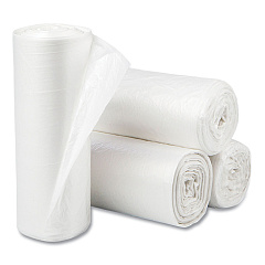 Inteplast Group High-Density Commercial Can Liners, 10 gal, 5 microns, 24" x 24", Natural, 1,000/Carton (EC2424N)