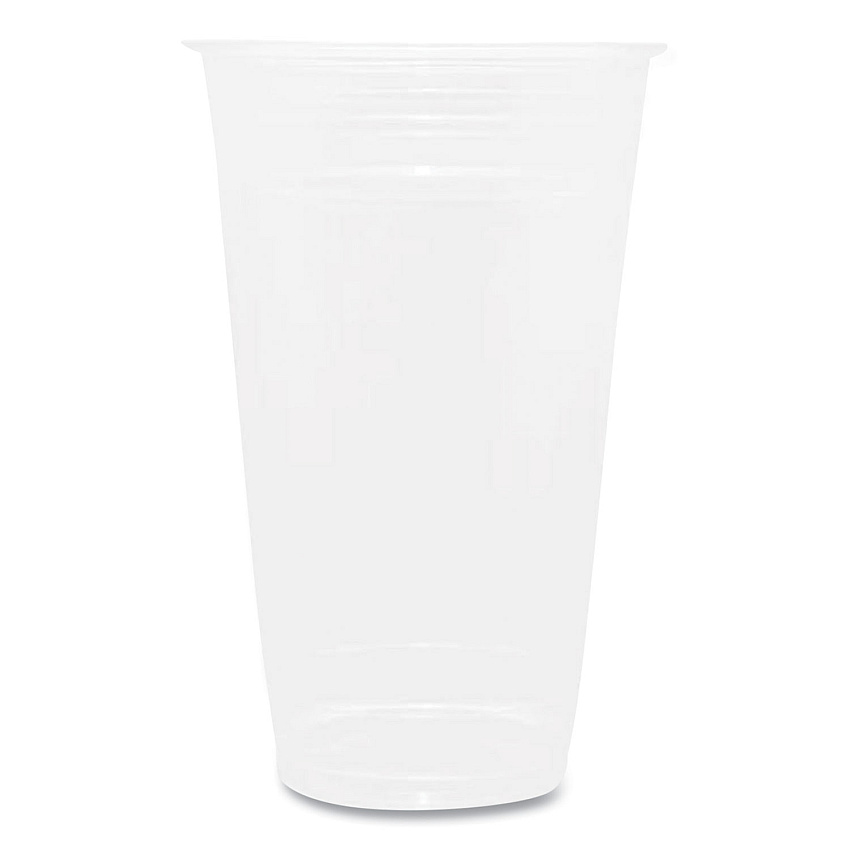 Karat PET Plastic Cups, 24 oz, Clear, 600/Carton (CKC24)
