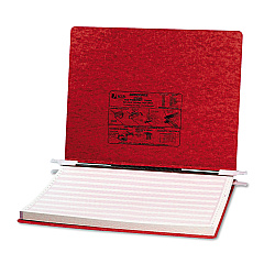 ACCO PRESSTEX Covers with Storage Hooks, 2 Posts, 6" Capacity, 14.88 x 11, Executive Red (54079)