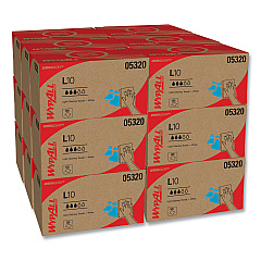 WypAll L10 Towels, POP-UP Box, 1-Ply, 9 x 10.5, White, 125/Box, 18 Boxes/Carton (05320)