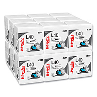 WypAll L40 Towels, 1/4 Fold, 12.5 x 12, White, 56/Box, 18 Packs/Carton (05701)