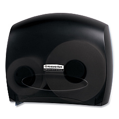 Kimberly-Clark Professional* JRT Jr. Escort Jumbo Bathroom Tissue Dispenser, 13.33" x 5.75" x 16", Smoke (09507)