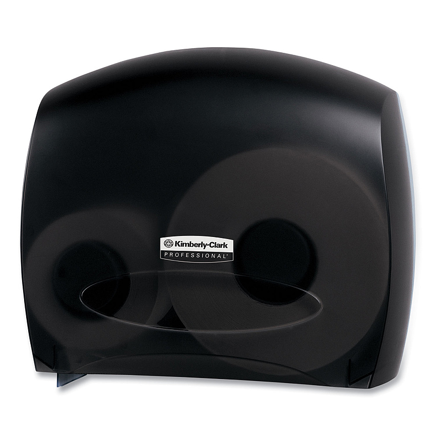 Kimberly-Clark Professional* JRT Jr. Escort Jumbo Bathroom Tissue Dispenser, 13.33" x 5.75" x 16", Smoke (09507)