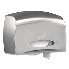 Scott Pro Coreless Jumbo Roll Tissue Dispenser, EZ Load, 6x9.8x14.3, Stainless Steel (09601)