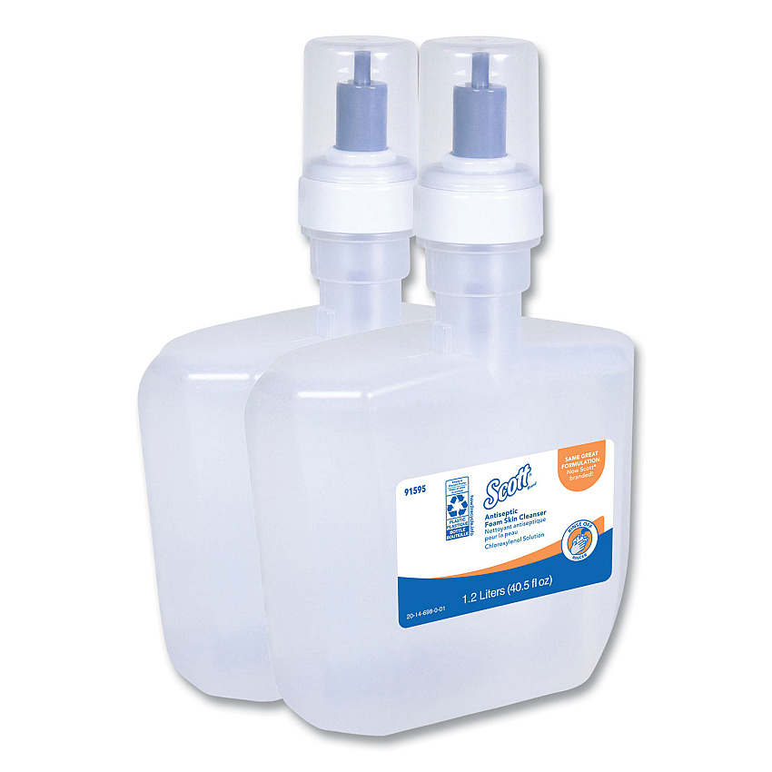 Scott Control Antiseptic Foam Skin Cleanser, Unscented, 1,200 mL Refill (91595)