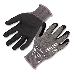 ergodyne ProFlex 7043 ANSI A4 Nitrile Coated CR Gloves, Gray, Small, 12 Pairs (10512)