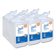 Scott Control Antiseptic Foam Skin Cleanser, Unscented, 1,000 mL Refill, 6/Carton (91555)