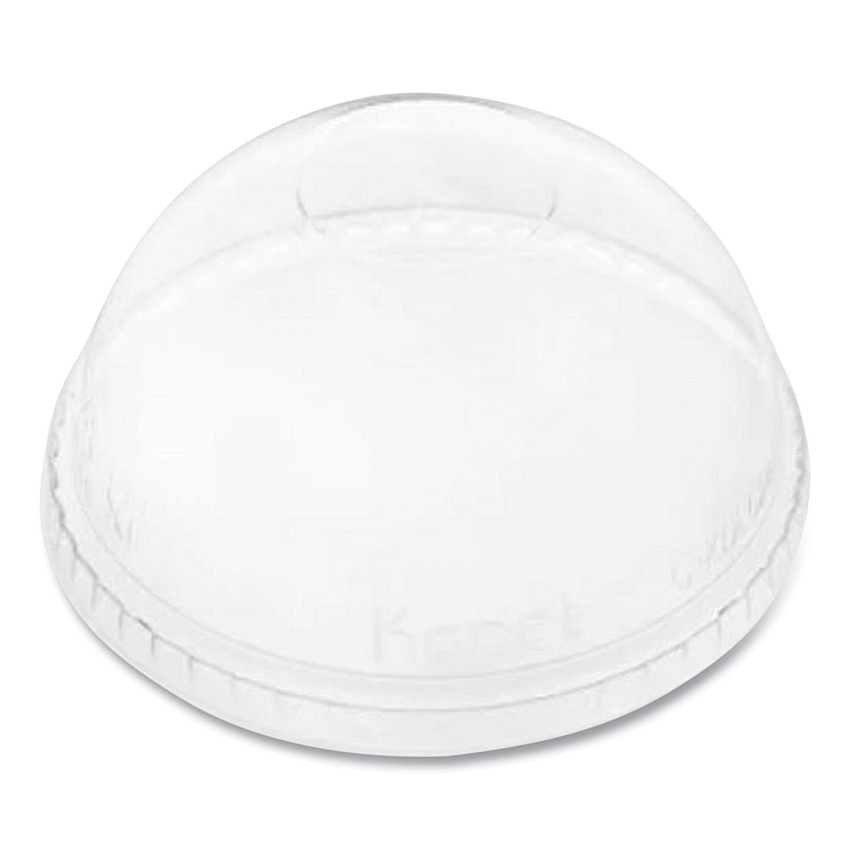 Karat PET Lids, Fits 12 oz to 24 oz Cold Cups, No Hole Dome Lid,,Clear, 1,000/Carton (CKDL626NH)
