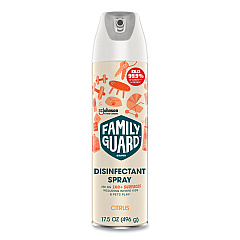 FamilyGuard Disinfectant Spray, Citrus Scent, 17.5 oz Aerosol Spray, 8/Carton (327151)
