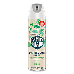 FamilyGuard Disinfectant Spray, Fresh Scent, 17.5 oz Aerosol Spray, 8/Carton (327164)
