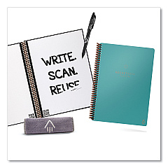 Rocketbook Fusion Smart Notebook, Seven Assorted Page Formats, Blue Cover, (21) 8.8 x 6 Sheets (EVRFEKCCE)