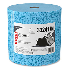 WypAll Oil, Grease and Ink Cloths, Jumbo Roll, 9.8 x 12.2, Blue, 717/Roll (33241)