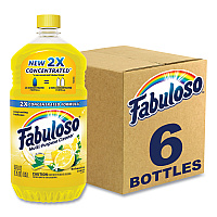 Fabuloso Multi-Use Cleaner, Refreshing Lemon Scent, 56 oz Bottle, 6/Carton (MX06157CT)