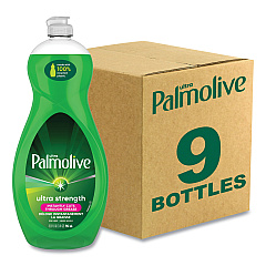 Palmolive Dishwashing Liquid, Green Scent, 32.5 oz Bottle, 9/Carton (US04282CT)