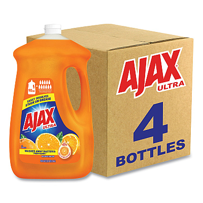 Ajax Dish Detergent, Orange Scent, 90 oz Bottle, 4/Carton (149874)