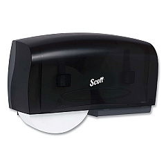 Scott Essential Coreless Twin Jumbo Roll Tissue Dispenser, 20 x 6 x 11, Black (09608)