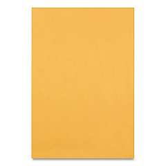 Quality Park Clasp Envelope, #63, Square Flap, Clasp/Gummed Closure, 6.5 x 9.5, Brown Kraft, 100/Box (37863)