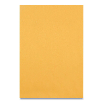 Quality Park Clasp Envelope, #63, Square Flap, Clasp/Gummed Closure, 6.5 x 9.5, Brown Kraft, 100/Box (37863)