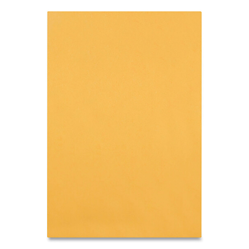 Quality Park Clasp Envelope, #63, Square Flap, Clasp/Gummed Closure, 6.5 x 9.5, Brown Kraft, 100/Box (37863)