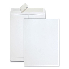 Quality Park Redi-Strip Catalog Envelope, #10 1/2, Cheese Blade Flap, Redi-Strip Closure, 9 x 12, White, 100/Box (44582)