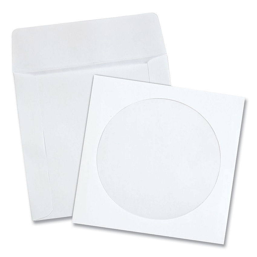 Quality Park CD/DVD Sleeves, 100/Box (62903)
