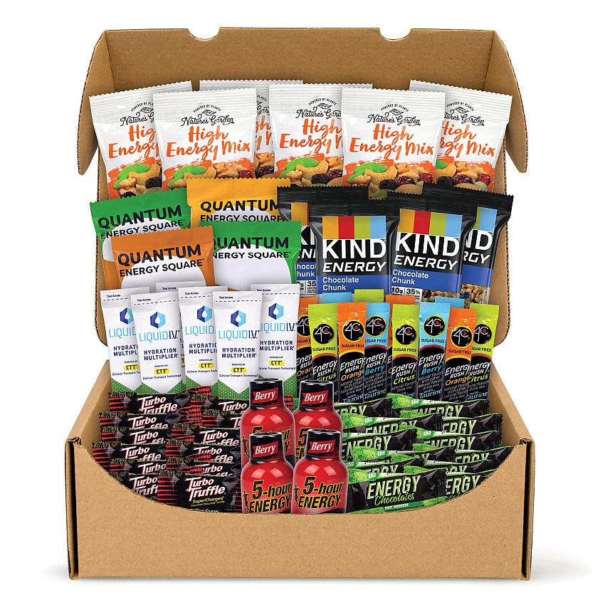 Snack Box Pros Energy Snack Box, 60 Assorted Snacks/Box (70000164)