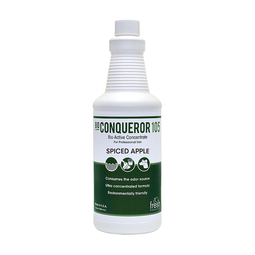 Fresh Products Terminator All-Purpose Cleaner/Deodorizer, Spiced Apple, 32 oz Bottles, 12/Carton (1232BWBSA)