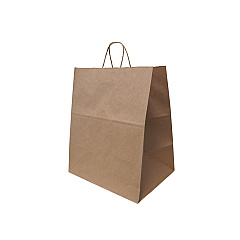 Solupac Emporium Twist Handle Bag, 14 x 9.84 x 15.5, Kraft, 200 Bags (TKNEMSHDE)