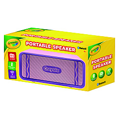 Crayola Portable Speaker, Bluetooth, Purple (CBT300P)