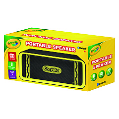 Crayola Portable Speaker, Bluetooth, Black/Yellow (CBT300K)