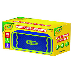 Crayola Portable Speaker, Bluetooth, Blue/Green (CBT300B)