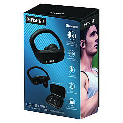 Fisher Edge Pro True Wireless Earphones, Black (FTW220K)