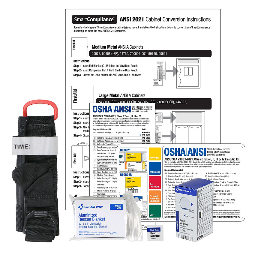 First Aid Only Smart Compliance B 2021 Conversion Kit, 12 Pieces (91366)
