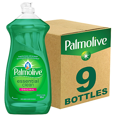 Palmolive Dishwashing Liquid, Fresh Scent, 28 oz Bottle, 9/Carton (US06022A)