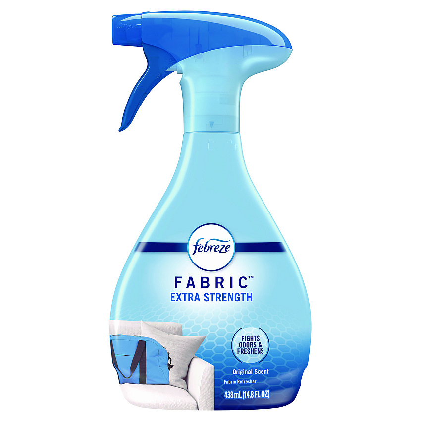 Febreze FABRIC Refresher/Odor Eliminator, Extra Strength, Original, 14.8 oz Spray Bottle, 8/Carton (08858)