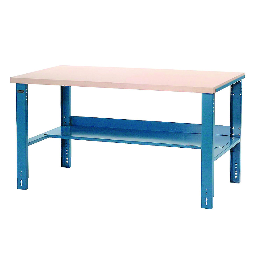 Global Industrial Industrial Workbench Bench-in-a-Box, 3,000 lbs, 60 x 30 x 29.75 to 36.75, Blue (606795)