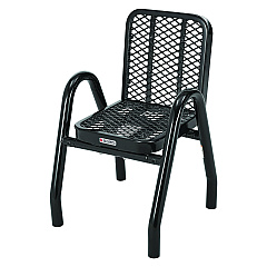 Global Industrial Outdoor Dining Set, Square, 36 x 36 x 36, Black Top, Black Base/Legs (348120BK)