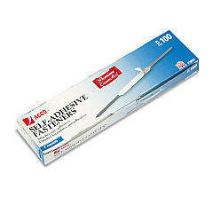 ACCO Self-Adhesive Paper Fasteners, 2" Capacity, 2.75" Center to Center, Brown, 100/Box (70021)