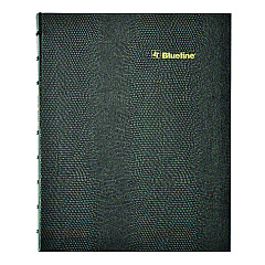 Blueline Plan and Link Monthly Planner, 9.25" x 7.25", Black Cover, 16-Months: Sept 2024 to Dec 2025 (C1200C81)