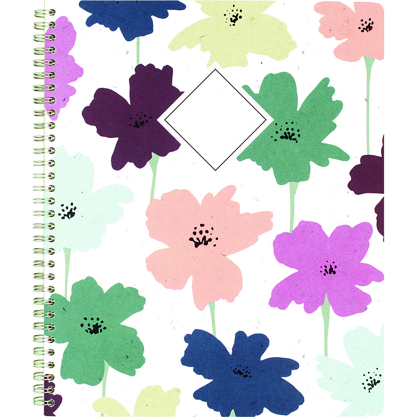 Cambridge GreenPath Academic Year Weekly/Monthly Planner, Floral Artwork, 11" x 9.38", Multicolor Cover, 12-Month: July 2024-June 2025 (GP46905A)