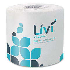 Livi VPG Select Bath Tissue, 2-Ply, White, 420 Sheets, 60 Rolls/Carton (21556)
