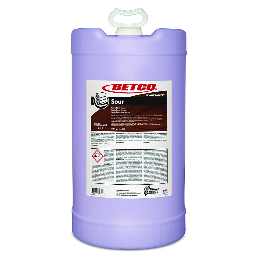 Symplicity Sour Fabric Neutralizer, 15 gal Drum