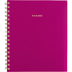 AT-A-GLANCE Harmony Weekly/Monthly Poly Planner, 8.88 x 7.69, Purple/Gold Cover, 13-Month (Jan to Jan): 2025 to 2026 (109980556)