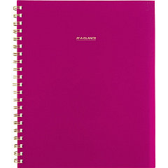 AT-A-GLANCE Harmony Weekly/Monthly Poly Planner, Weekly: Vertical Format, 11 x 9.38, Purple/Gold Cover, 13-Month (Jan to Jan): 2025-2026 (109990556)
