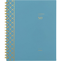 Cambridge Workstyle Weekly/Monthly Planner, Geometric Artwork, 11 x 9.38, Blue/Gold Cover, 12-Month (Jan to Dec): 2025 (160690512)