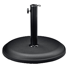 Global Industrial Umbrella Base, Round, Concrete, 33 lb Capacity, 18 x 18 x 13.5, Black (695474)