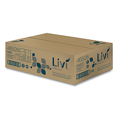 Livi VPG Select Hard Wound Roll Towel, 1-Ply, 8 x 1,000 ft, White, 6 Rolls/Carton (46528)